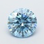 2.01 Ct. Fancy Vivid  Blue Round Lab Grown Diamond