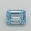5.00 Ct. Fancy Intense Blue Emerald Lab Grown Diamond