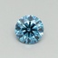 0.40 Ct. Fancy Vivid Blue Round Lab Grown Diamond