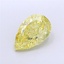 3.38 Ct. Fancy Intense Yellow Pear Lab Grown Diamond