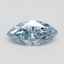 1.06 Ct. Fancy Vivid Blue Marquise Lab Grown Diamond
