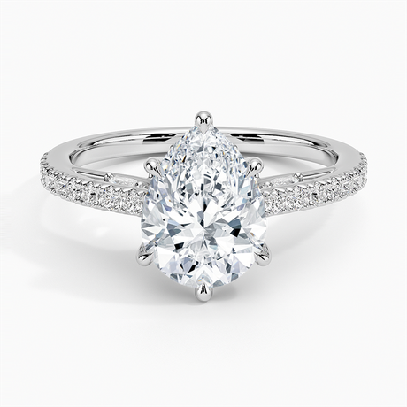 18K White Gold Secret Garden Adorned Gallery Diamond Ring (1/2 ct. tw.)