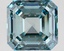 13.72 Ct. Fancy Intense Green Blue Asscher Lab Grown Diamond