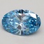 1.80 Ct. Fancy Vivid Blue Oval Lab Grown Diamond