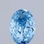 0.57 Ct. Fancy Blue Oval Lab Grown Diamond