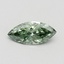0.52 Ct. Fancy Vivid Green Marquise Lab Grown Diamond