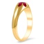 The Natale Ring, smalltop view on a hand