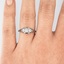The Ambrosia Ring, smalltop view on a hand