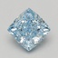 1.56 Ct. Fancy Vivid Blue Cushion Lab Grown Diamond