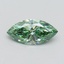 1.07 Ct. Fancy Vivid Green Marquise Lab Grown Diamond