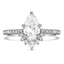 Custom Crescent Pave Diamond Ring