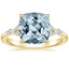 18K Yellow Gold Nadia Diamond Ring, smalltop view