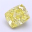 2.64 Ct. Fancy Intense  Yellow Cushion Lab Grown Diamond