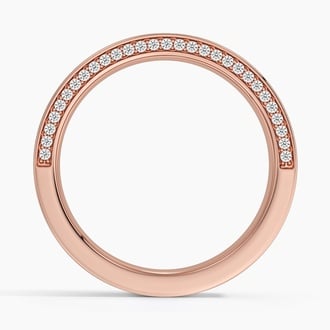 Mojave 6mm Diamond Wedding Ring in 14K Rose Gold