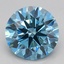 2.14 Ct. Fancy Vivid Blue Round Lab Grown Diamond