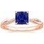 14K Rose Gold Petite Twisted Vine Diamond Ring (1/8 ct. tw.), smalltop view