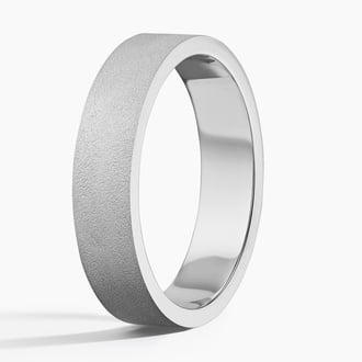 Mojave Sandblast 5mm Wedding Ring in Platinum