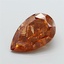 4.33 Ct. Fancy Intense Orangy Brown Pear Lab Grown Diamond