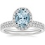18KW Aquamarine Waverly Diamond Bridal Set (2/3 ct. tw.), smalltop view