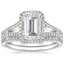 18KW Moissanite Fortuna Diamond Bridal Set (2/3 ct. tw.), smalltop view
