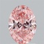 1.53 Ct. Fancy Vivid Pink Oval Lab Grown Diamond