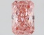 1.36 Ct. Fancy Vivid Pink Radiant Lab Grown Diamond