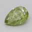 1.04 Ct. Fancy Vivid  Green Pear Lab Grown Diamond