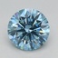 2.18 Ct. Fancy Vivid Blue Round Lab Grown Diamond
