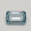 1.00 Ct. Fancy Intense Greenish Blue Emerald Lab Grown Diamond
