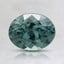 7.4x5.9mm Unheated Teal Oval Montana Sapphire