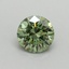 0.70 Ct. Fancy Vivid Green Round Lab Grown Diamond