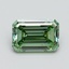 1.01 Ct. Fancy Vivid Pacific Green Emerald Lab Grown Diamond