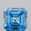 1.02 Ct. Fancy Vivid Blue Asscher Lab Grown Diamond