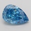 3.08 Ct. Fancy Vivid Blue Pear Lab Grown Diamond