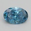1.51 Ct. Fancy Vivid Blue Oval Lab Grown Diamond