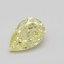0.70 Ct. Fancy Yellow Pear Diamond