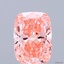 2.03 Ct. Fancy Vivid  Pink Cushion Lab Grown Diamond