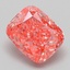 3.24 Ct. Fancy Vivid Pink Cushion Lab Grown Diamond