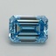 3.12 Ct. Fancy Vivid Blue Emerald Lab Grown Diamond