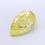 3.38 Ct. Fancy Intense Yellow Pear Lab Grown Diamond