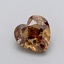 1.02 Ct. Fancy  Brown Heart Lab Grown Diamond