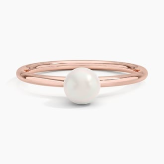 Saskia Cultured Pearl Solitaire Ring