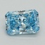 1.08 Ct. Fancy Vivid Blue Radiant Lab Grown Diamond