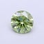 1.04 Ct. Fancy Vivid  Green Round Lab Grown Diamond