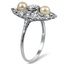 The Asami Ring, smalltop view on a hand