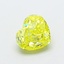1.20 Ct. Fancy Vivid  Yellow Heart Lab Grown Diamond