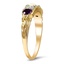 The Hermosa Ring, smalltop view on a hand