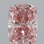 3.09 Ct. Fancy Intense Pink Cushion Lab Grown Diamond