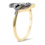 The Onie Ring, smalltop view on a hand