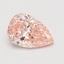 0.73 Ct. Fancy Vivid Pink Pear Lab Grown Diamond